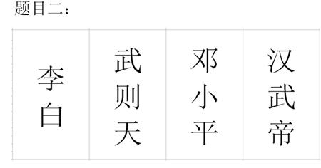 猜名人题目